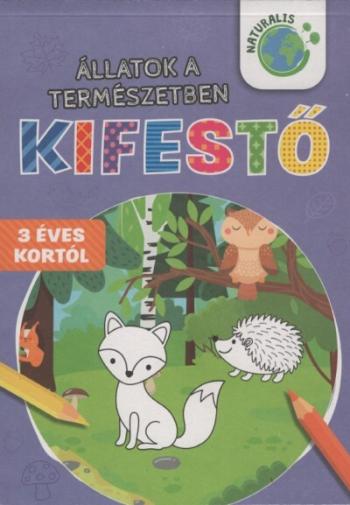 Állatok a természetben kifestő - 3 éves kortól 1.Kép