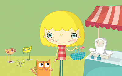 Terka a piacon - Diafilm