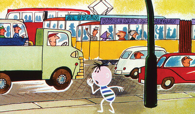 Zebra Zoli kalandjai (közlekedési ismeretek) - Diafilm