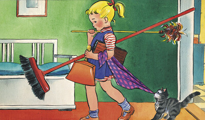 Zsuzsi segít anyukának - Diafilm