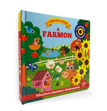 Bújócskázó állatok a farmon - Találós kérdések kihajtható oldalakkal, állathangokkal - Nyomd meg a gombot! 1.Kép