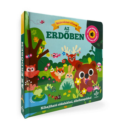 Bújócskázó állatok az erdőben - Találós kérdések kihajtható oldalakkal, állathangokkal - Nyomd meg a gombot!