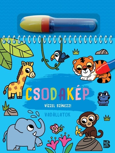 Csodakép - Vadállatok - Vízzel színezz!