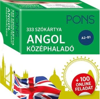 PONS 333 szókártya ANGOL középhaladó - + 100 online feladat 1.Kép