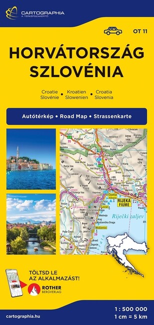Horvátország, Szlovénia térkép (1:500 000) - Európai autótérképek (új kiadás) 1.Kép