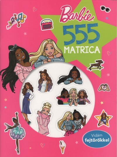 555 matrica: Barbie - Vidám fejtörőkkel