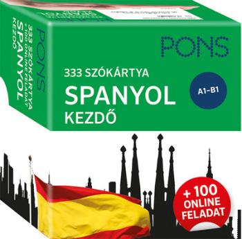 PONS 333 szókártya SPANYOL kezdő - + 100 online feladat 1.Kép