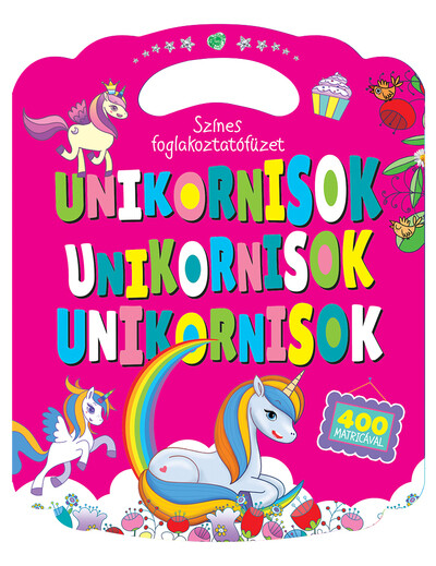 Színes foglalkoztatófüzet unikornisokkal