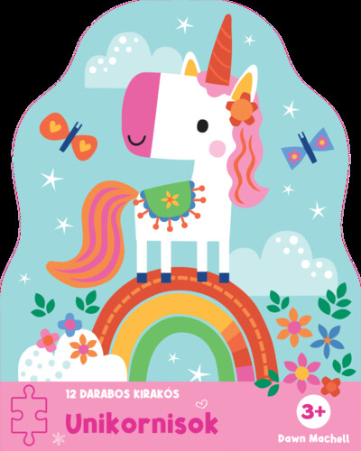 12 darabos kirakós - Unikornisok