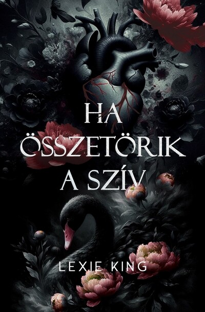 Ha összetörik a szív - Fekete szív 1. (éldekorált)