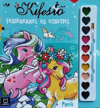 Kifestő festékekkel és ecsettel - Pónik 1.Kép