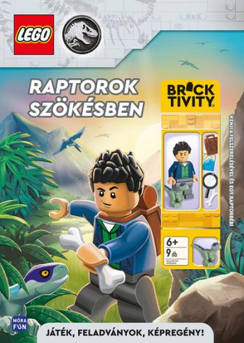 Lego Jurassic World: Raptorok szökésben - Kenji a felszerelésével és egy raptorbébi 1.Kép