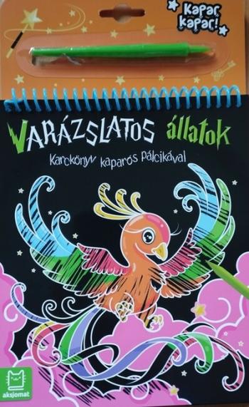 Karckönyv kaparós pálcikával - Varázslatos állatok 1.Kép