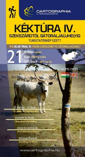 Kéktúra IV. turistatérkép szett (Szekszárdtól Sátoraljaújhelyig)