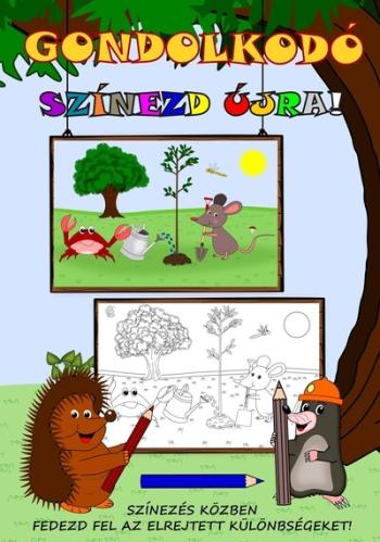 Gondolkodó - Színezd újra! 1.Kép