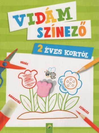 Vidám színező - 2 éves kortól (zöld) 1.Kép