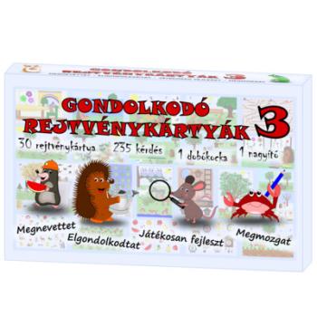 Gondolkodó rejtvénykártyák 3. - Megnevettet - elgondolkodtat - játékosan fejleszt - megmozgat 1.Kép