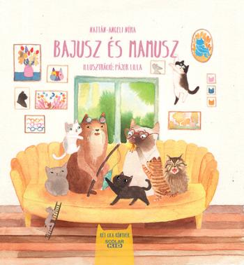 Bajusz és Mamusz - Két cica könyvek 1.Kép