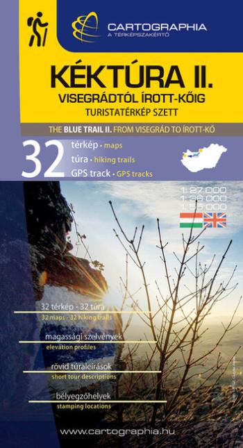 KÉKTÚRA II. - Dunántúl, Nyugat-Magyarország, Visegrád-Írott-kő - Turistatérkép szett 1.Kép