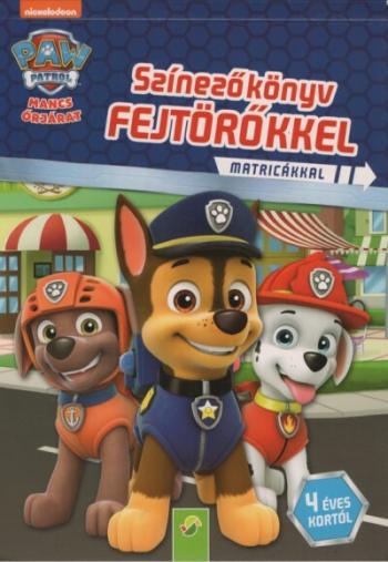 Mancs Őrjárat: Színezőkönyv fejtörőkkel matricákkal - 4 éves kortól 1.Kép