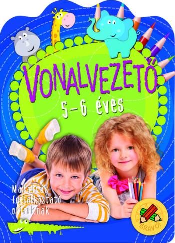Vonalvezető 5-6 éves - Matricás foglalkoztató ovisoknak 1.Kép