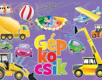 Színező matricákkal - Gépkocsik 1.Kép