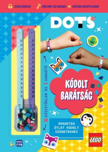 Lego Dots: Kódolt barátság - karkötőkkel - Titkos üzenetek - Több mint 250 matrica - Sötétben világító elemek 2 ajándék karkötő 1.Kép