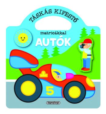 Táskás kifestő matricákkal - Autók 1.Kép