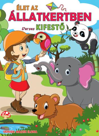 Élet az állatkertben - Verses kifestő 1.Kép