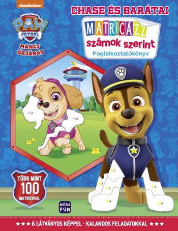Mancs Őrjárat: Chase és barátai - Matricázz számok szerint foglalkoztatókönyv 1.Kép