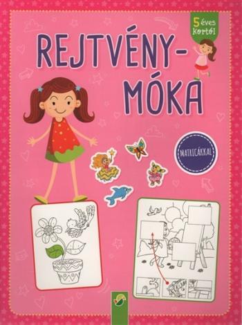 Rejtvénymóka - Matricákkal (rózsaszín) 1.Kép