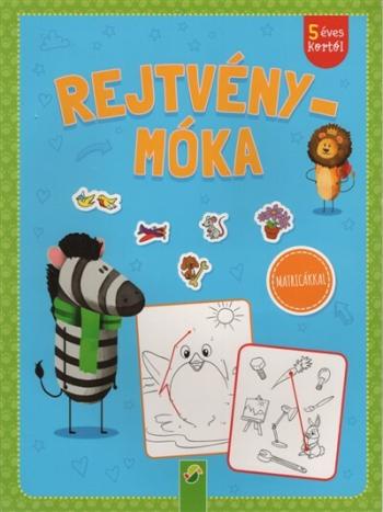 Rejtvénymóka - Matricákkal (zöld) 1.Kép
