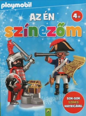 Playmobil: Az én színezőm - Sok-sok színes matricával (kék) 1.Kép