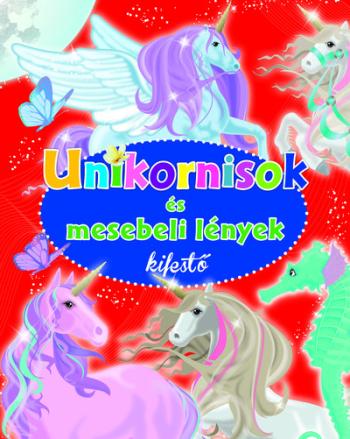 Unikornisok és mesebeli lények kifestő 1.Kép