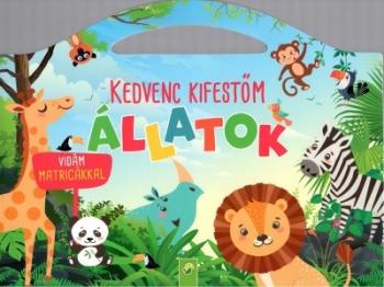 Kedvenc kifestőm - Állatok - Vidám matricákkal 1.Kép