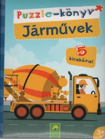 Puzzle-könyv: Járművek - 5 kirakóval 1.Kép