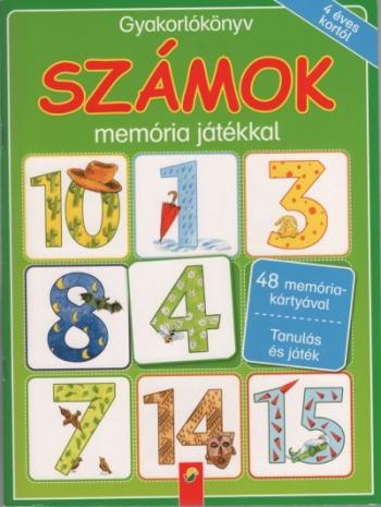 Számok - Gyakorlókönyv memória játékkal 4 éves kortól 1.Kép