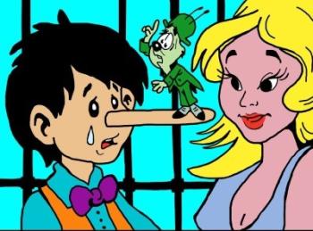 Pinokkió (Dargay Attila rajzaival) - Diafilm 1.Kép