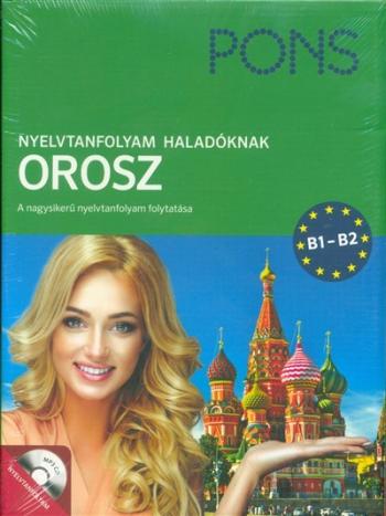 PONS - Nyelvtanfolyam haladóknak - Orosz (könyv+CD) - B1-B2 1.Kép