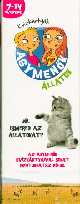 Agymenők - Állatok 7-14 éveseknek /700 kvízkérdés 3 nehézségi szint 1.Kép