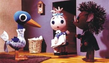 Böbe baba a papírkosárban /Diafilm 1.Kép