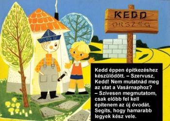 A hét napjainak meséje /Diafilm 1.Kép