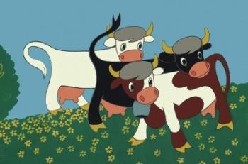 A török és a tehenek /Diafilm 1.Kép