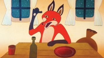 A szállást kérő róka /Diafilm 1.Kép