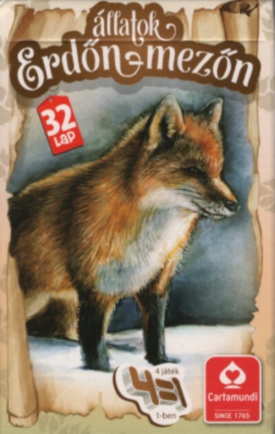 4 az 1-ben kártyajáték /Állatok erdőn-mezőn