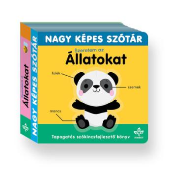Szeretem az állatokat! - Tapogatós szókincsfejlesztő könyv - Nagy képes szótár 1.Kép