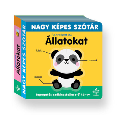 Szeretem az állatokat! - Tapogatós szókincsfejlesztő könyv - Nagy képes szótár
