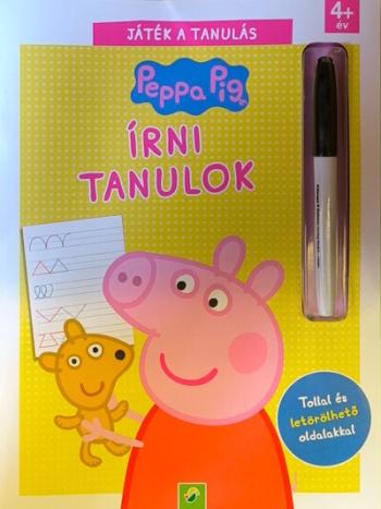 Peppa malac: Írni tanulok - Tollal és letörölhető oldalakkal 1.Kép