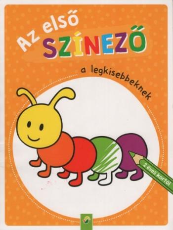 Az első színező a legkisebbeknek - 2 éves kortól (narancs) 1.Kép