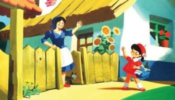 Piroska és a farkas /Diafilm 1.Kép